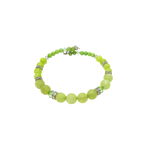 Lime Green Jade Bridesmaid Bracelet
