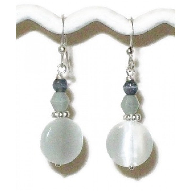 Pale Gray Blend Earrings