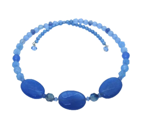 Blue Statement Choker