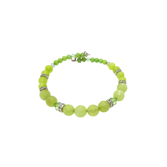 Lime Green Jade Bridesmaid Bracelet