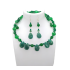 Green Choker Set with Amazonite Teardrop Beads