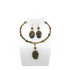 Stylish Tiger Eye Choker and Earring Set