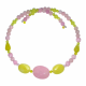 Delicate Pink and Yellow Choker