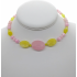 Delicate Pink and Yellow Choker