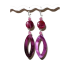 Fuchsia Marquise Dangle Earrings