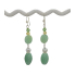 Elegant Sage Green, Cream and Beige Earrings