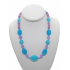 Sky Blue and Lavender Purple Necklace