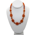 Orange and Carnelian Statement Necklace